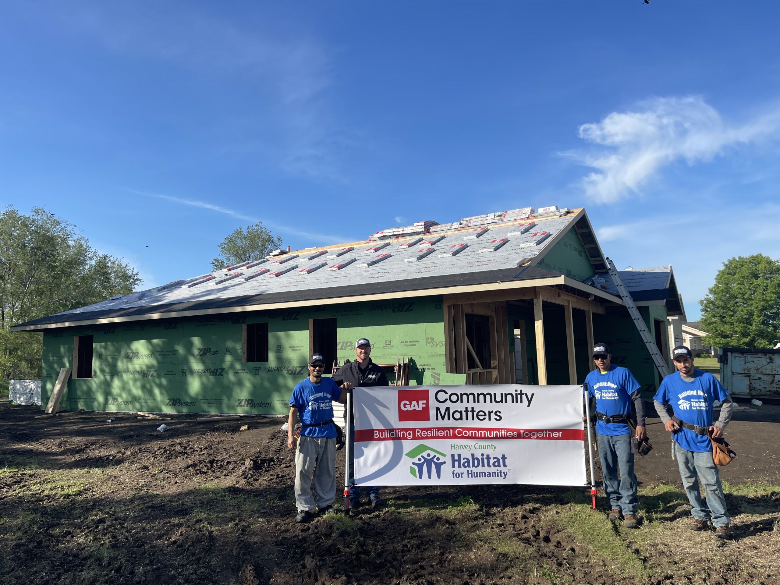 GAF Partners with Habitat for Humanity of Harvey County to Donate Roof to Local Family